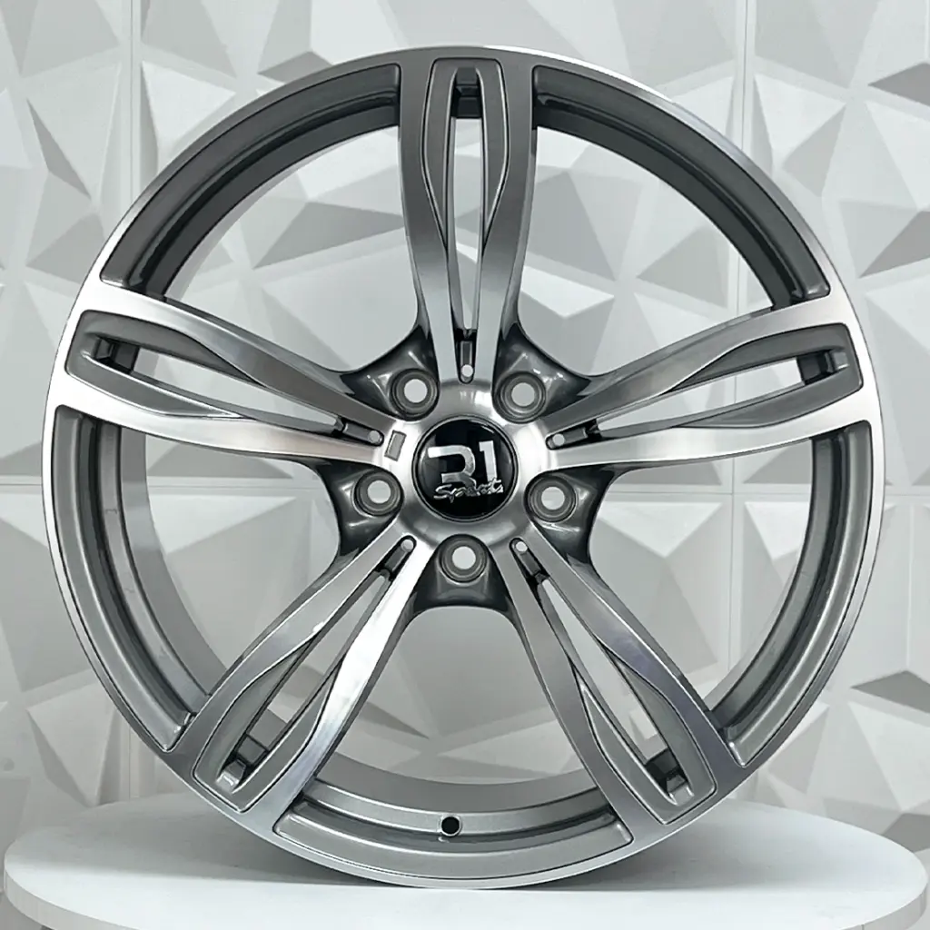 RIN 19X9.5 5-120 R1 SPORT YSM359 GUNMETAL MACHINED FACE ET35 CB72.5