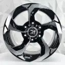 RIN 15X10 5-114.3 R1 SPORT 5669 BLACK MACHINE FACE ET-44 CB83 