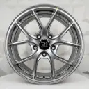 RIN 16X7 4-100 R1 SPORT VLF10 HYPER BLACK ET38 CB73.1 