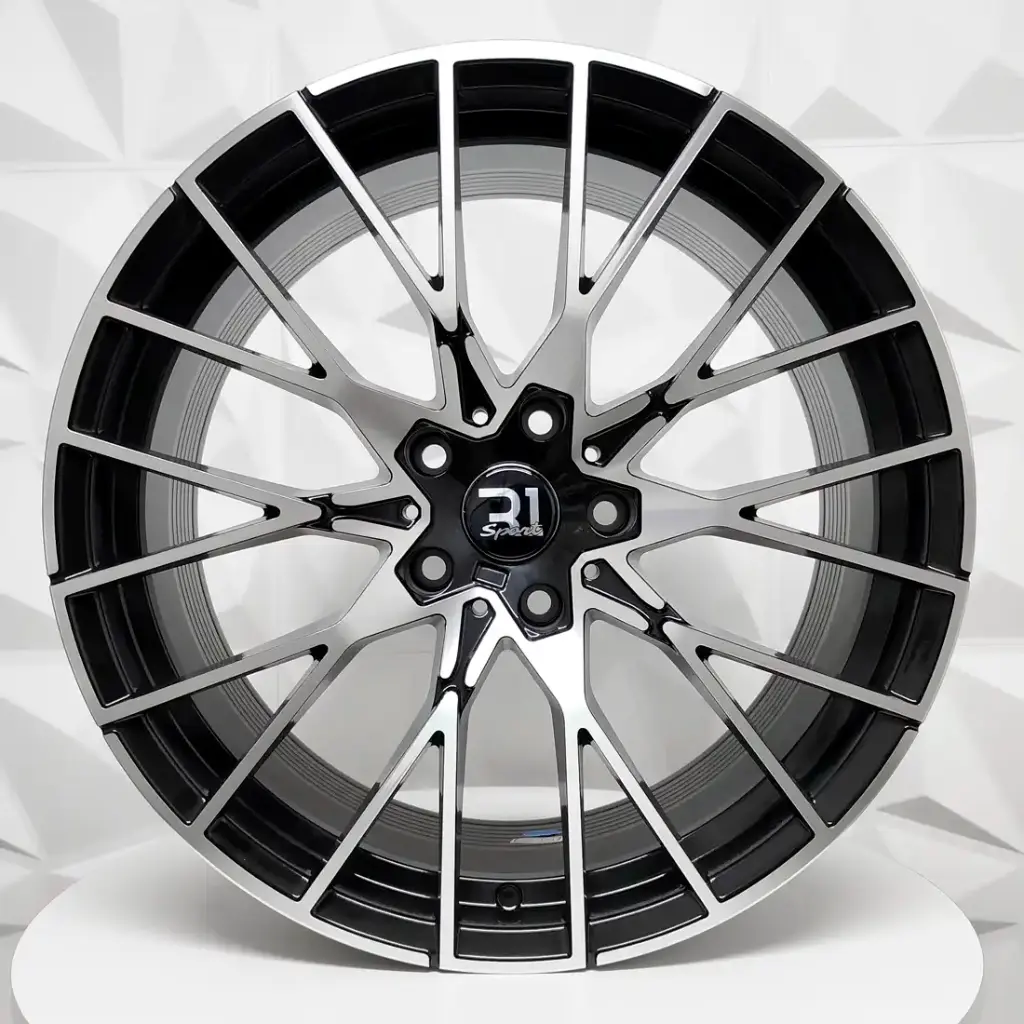 RIN 19X9.5 5-120 R1 SPORT 9374R BLACK MACHINED FACE ET40 CB72.6