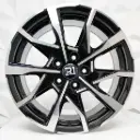 RIN 17X7 5-114.3 R1 SPORT 1066 BLACK MACHINE FACE ET35 CB60.1