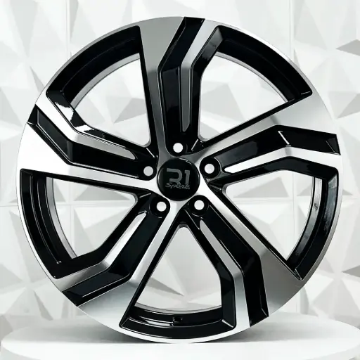 [FF188580] RIN 18X8 5-108 R1 SPORT V001-FF BLACK MACHINE FACE ET45 CB63.4